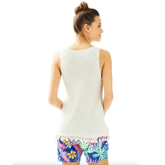 LILLY PULITZER Jaya Sweater Resort White {3Q20} - Picture 3 of 4